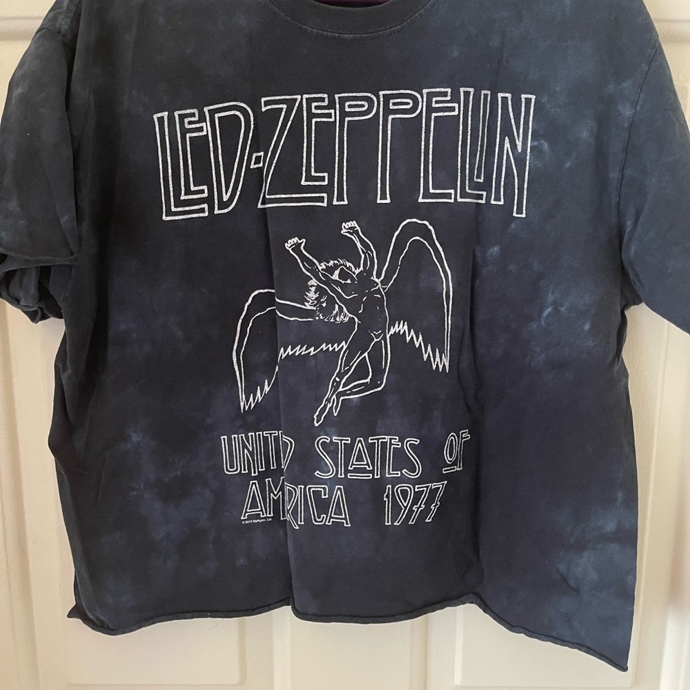 Cropped, Tie-dyed, Led Zeppelin T Shirt